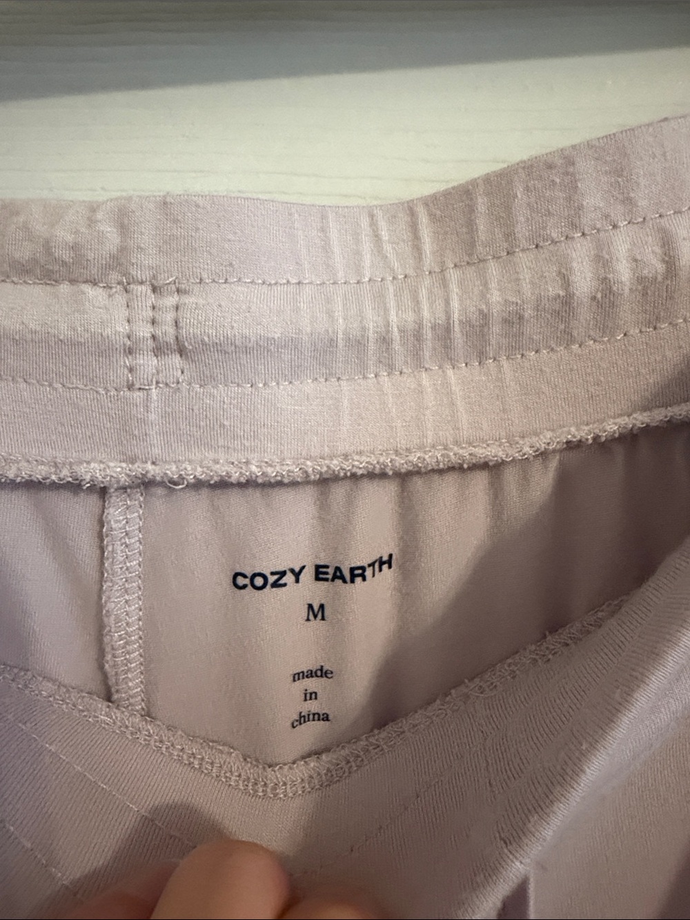 COZY EARTH MEDIUM Stretch-Knit Classic Long Sleeve Pajamas SET Lilac Bamboo - Picture 12 of 15